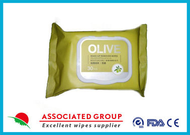 Olive Makeup Removal ผ้าเช็ดทำความสะอาดผิวหน้าแบบเปียก Moisturizing ขนาดกระเป๋าถือ