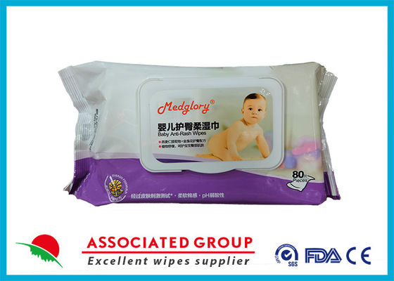น้ํายาลดความอ่อนแอของธรรมชาติสําหรับเด็ก Anti Rash Nappy wipes With Oat Kernel Extract