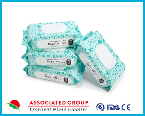 99% น้ํา ผ้าเช็ดเด็กเปียก แพคเกจ 75pcs Hypoallergenic Aqua Pure ผ้าเช็ดเด็ก