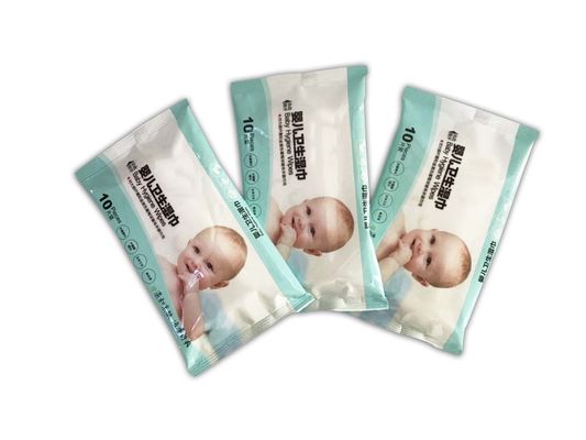 Towel Feeling Baby Wet Wipes, Wet Tissue Wipes บริการ OEM ย่อยสลายได้ 99%